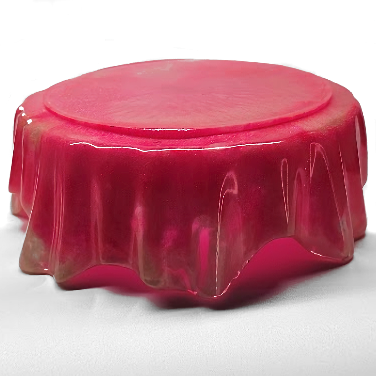 Decorative Resin Candy Bowl for Home Decor, Flower Vase, Waterfall Vase, Gift for Women  (Pink and White)