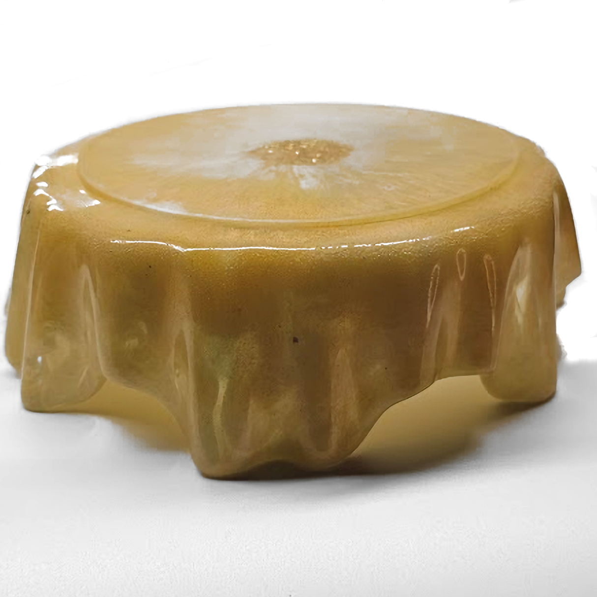 Decorative Resin Candy Bowl for Home Decor, Flower Vase, Waterfall Vase, Gift for Women  (Gold)