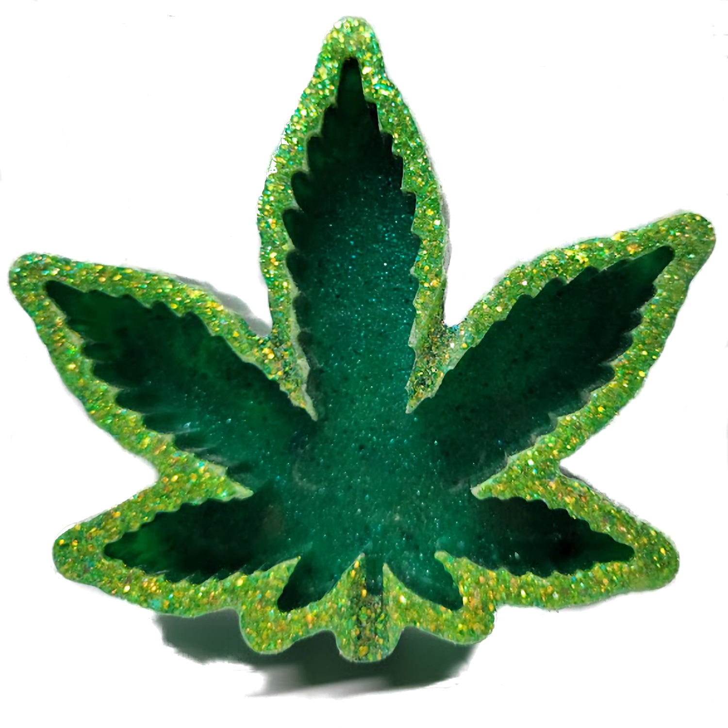 Maple Leaf Ashtray Jewelry Tray Ring Dish Trinket Tray Decorative Resin Birthday Holiday Gift Tray (Green)