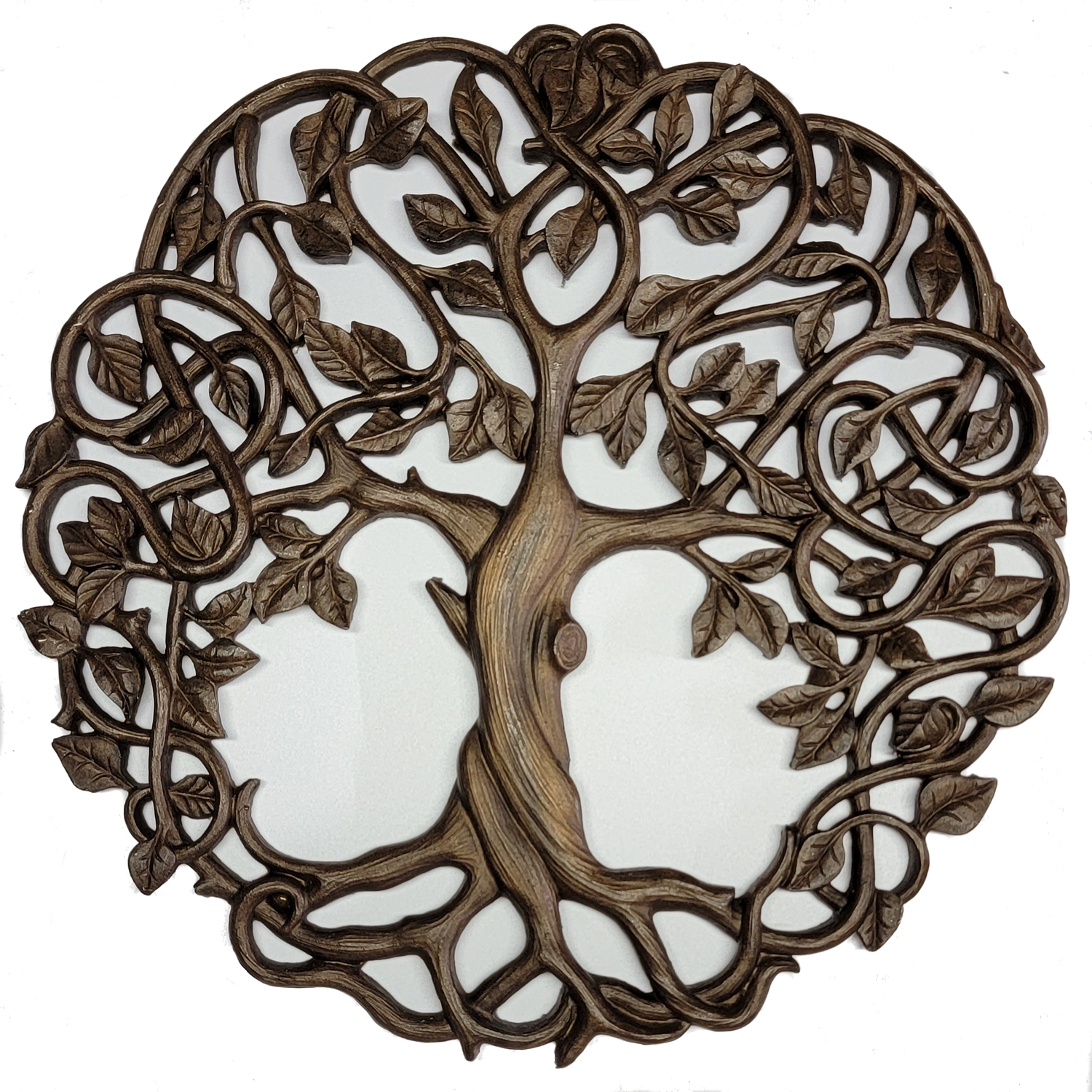 Tree of Life Wall Plaque Brown 11 5/8 Inches Decorative Spiritual Celtic Garden Art Sculpture (Brown)…