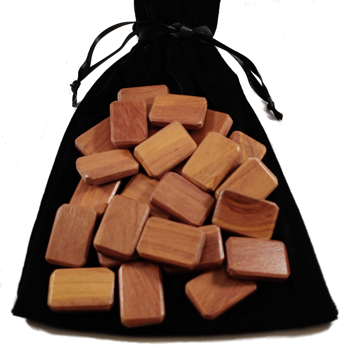 Wooden Runes Set Unfinished Blank Runes- Do it Yourself Kit - with Booklet - Elder Furthark Alphabet Viking Runes for Divination and Healing (Cedar)