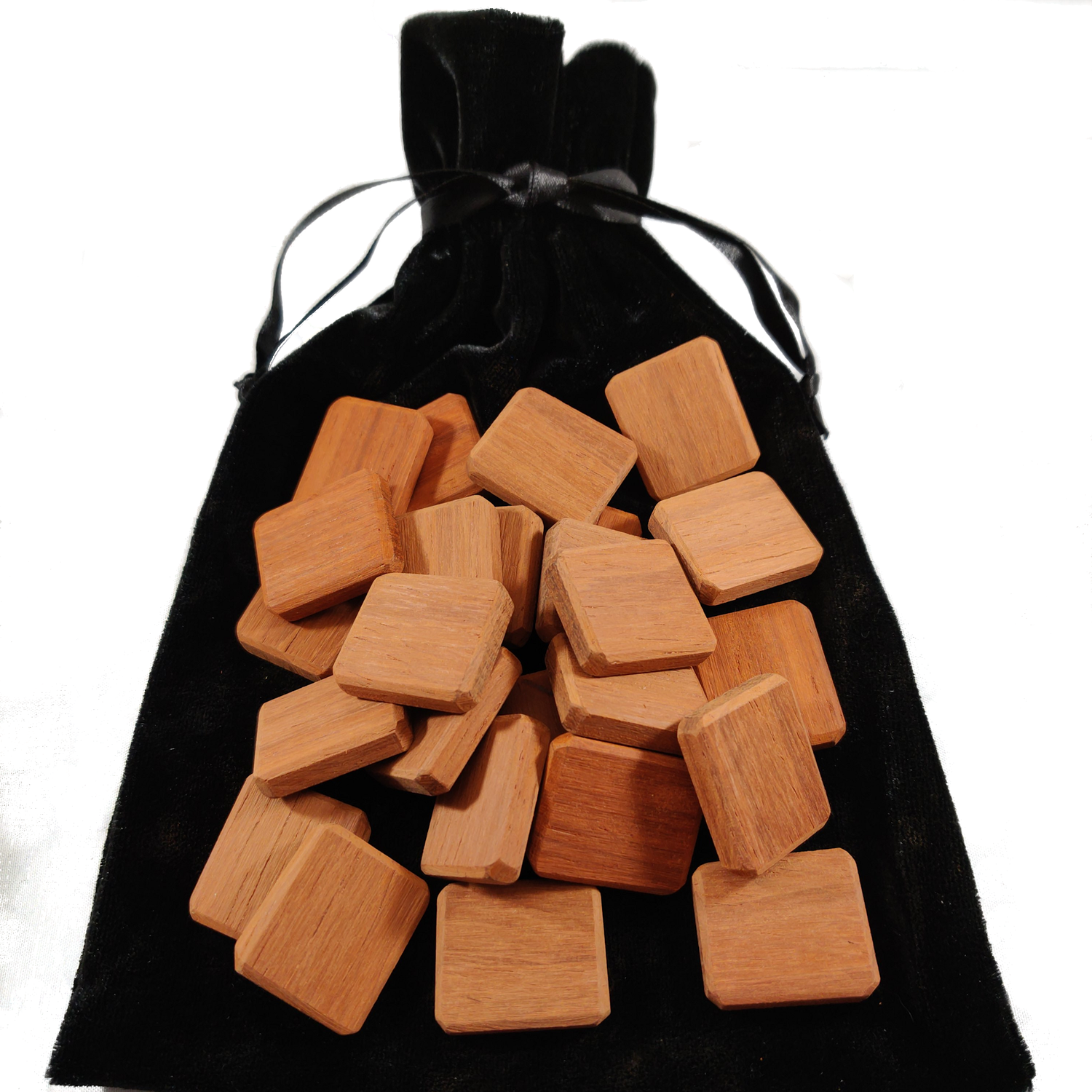 Wooden Runes Set Unfinished Blank Runes- Do it Yourself Kit - with Booklet - Elder Furthark Alphabet Viking Runes for Divination and Healing (Padauk)